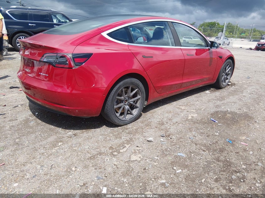 2018 Tesla Model 3 VIN 5YJ3E1EB9JF064247 IAAI salvage auction — LEFT FRONT, Salvage Title, sold $5,100 on 2026-08-22 (photo 4)