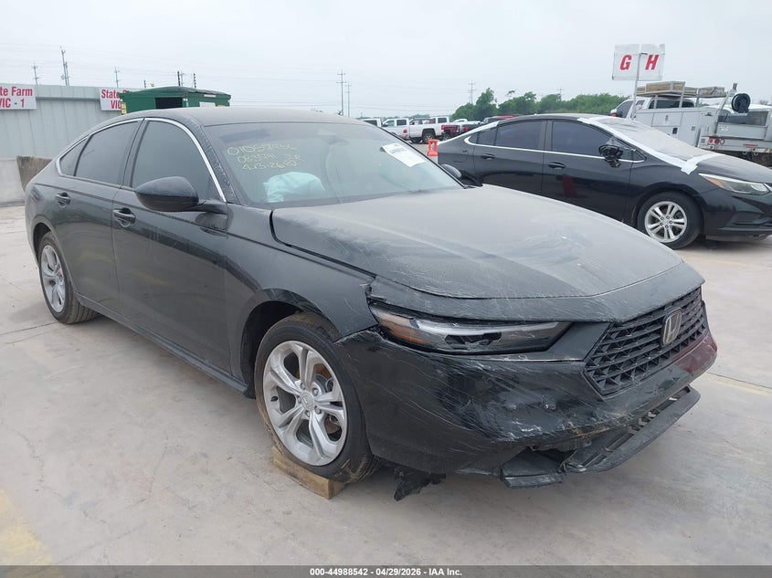 2025 Honda Accord VIN 1HGCY1F20SA083741 IAAI salvage auction — FRONT END, Original (Texas), sold $8,950 on 2026-07-29 (photo 1)