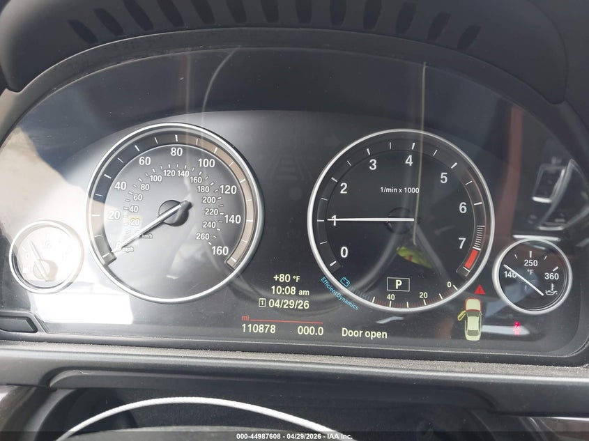 2014 BMW 5er VIN WBA5A7C59ED616859 IAAI salvage auction — FRONT & REAR, Original (Texas), sold $1,850 on 2026-07-08 (photo 7)
