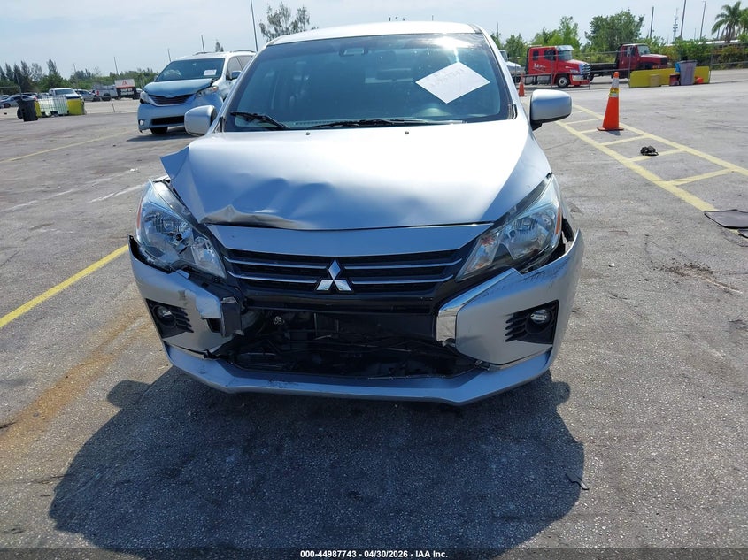 2022 Mitsubishi Mirage VIN ML32FUFJ0NHF07414 IAAI salvage auction — FRONT END, Certificate Of Destruction (Florida), sold $1,750 on 2026-07-23 (photo 6)