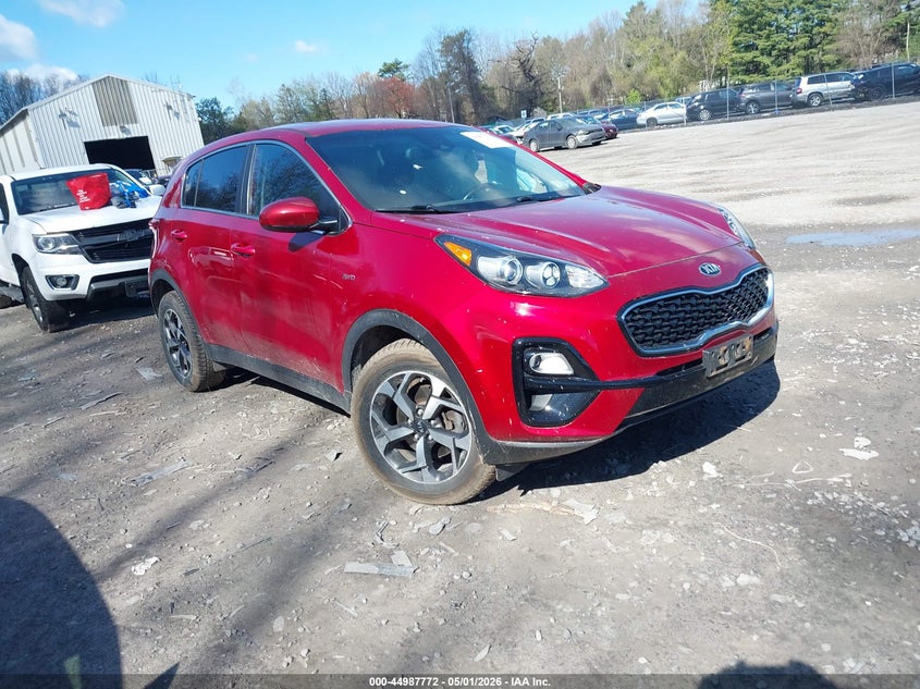 2022 Kia Sportage VIN KNDPMCAC1N7024416 IAAI salvage auction — LEFT FRONT, Salvage (Idaho), sold $3,100 on 2026-07-28 (photo 1)