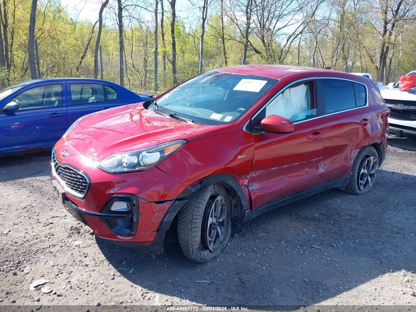 2022 Kia Sportage VIN KNDPMCAC1N7024416 IAAI salvage auction — LEFT FRONT, Salvage (Idaho), sold $3,100 on 2026-07-28 (photo 2)