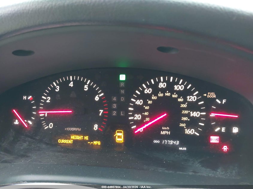 2001 Lexus Ls VIN JTHBN30F910027696 IAAI salvage auction — FRONT END, Salvage (Texas), sold $650 on 2026-07-29 (photo 7)