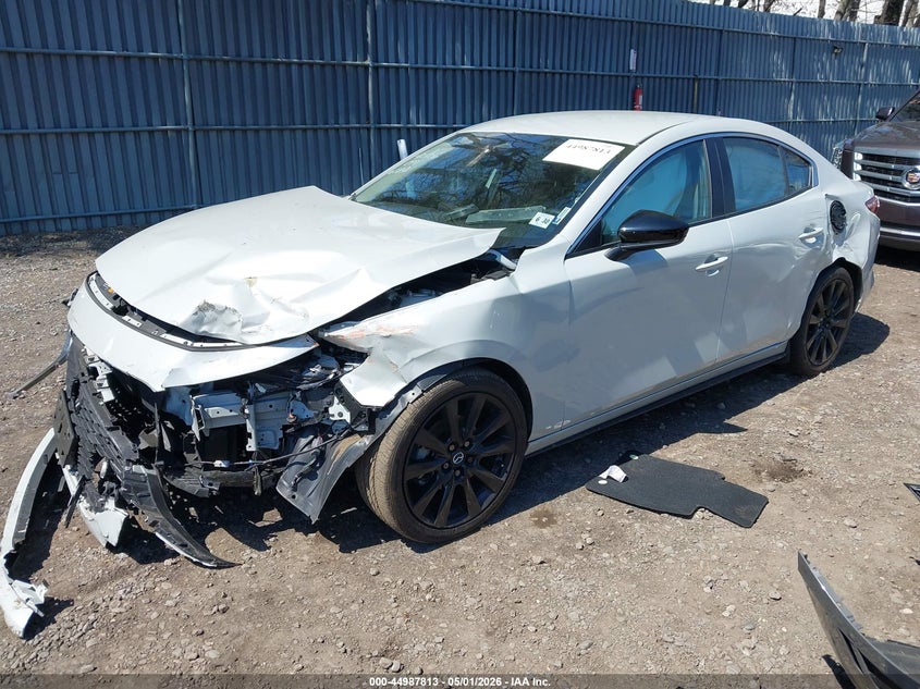 2025 Mazda 3 VIN JM1BPABM1S1765872 IAAI salvage auction — FRONT & REAR, Salvage (Idaho), sold $2,050 on 2026-07-29 (photo 2)