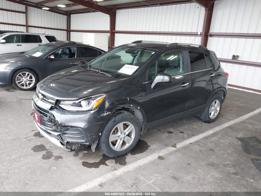 2017 Chevrolet Trax VIN 3GNCJLSB6HL183324 IAAI salvage auction — FRONT END, Clear (Indiana), sold $975 on 2026-07-19 (photo 2)