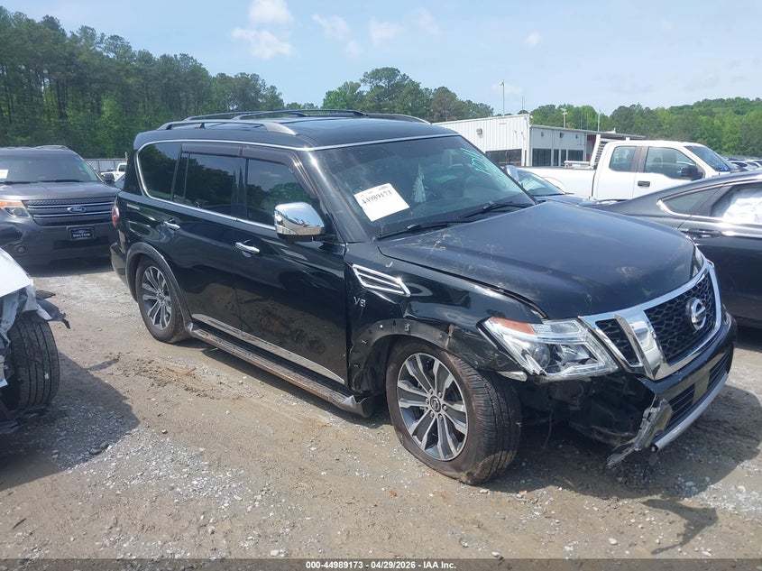 2018 Nissan Armada VIN JN8AY2ND4J9055959 IAAI salvage auction — RIGHT FRONT, Salvage (Georgia), sold $5,750 on 2026-07-14 (photo 1)