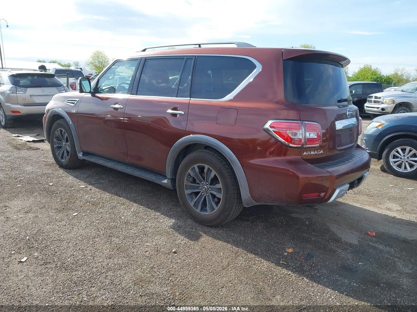 2017 Nissan Armada VIN JN8AY2NE7H9707802 IAAI salvage auction — RIGHT SIDE, Salvage (Iowa), sold $5,350 on 2026-07-13 (photo 3)