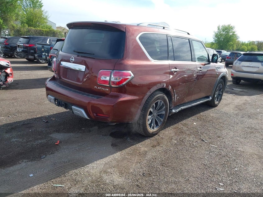 2017 Nissan Armada VIN JN8AY2NE7H9707802 IAAI salvage auction — RIGHT SIDE, Salvage (Iowa), sold $5,350 on 2026-07-13 (photo 4)