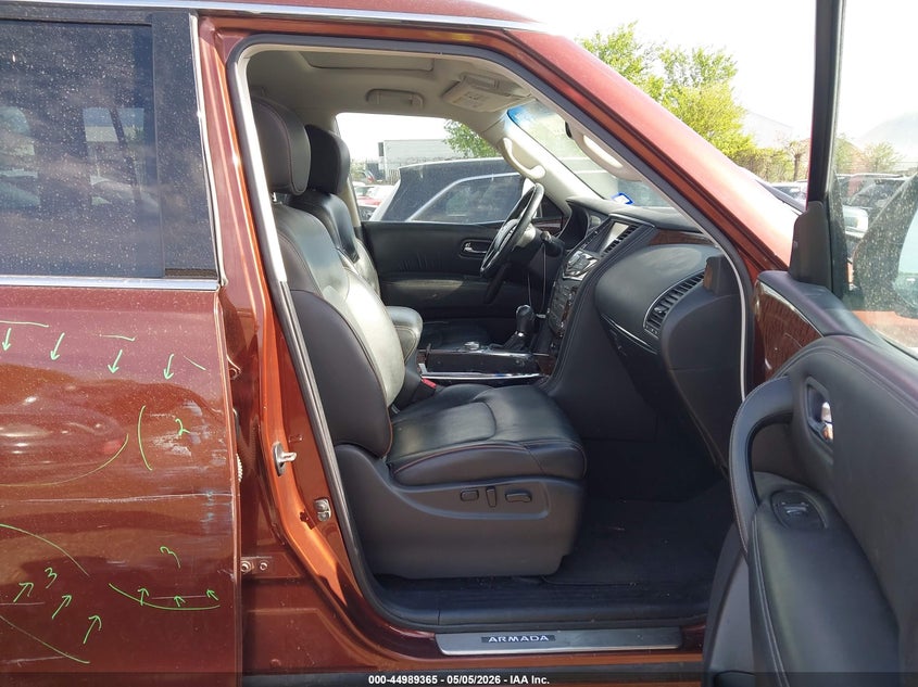 2017 Nissan Armada VIN JN8AY2NE7H9707802 IAAI salvage auction — RIGHT SIDE, Salvage (Iowa), sold $5,350 on 2026-07-13 (photo 5)