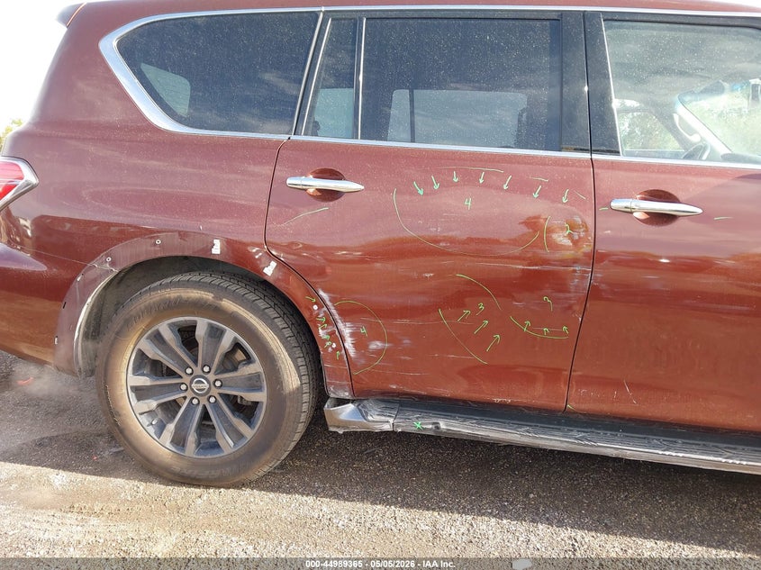 2017 Nissan Armada VIN JN8AY2NE7H9707802 IAAI salvage auction — RIGHT SIDE, Salvage (Iowa), sold $5,350 on 2026-07-13 (photo 6)