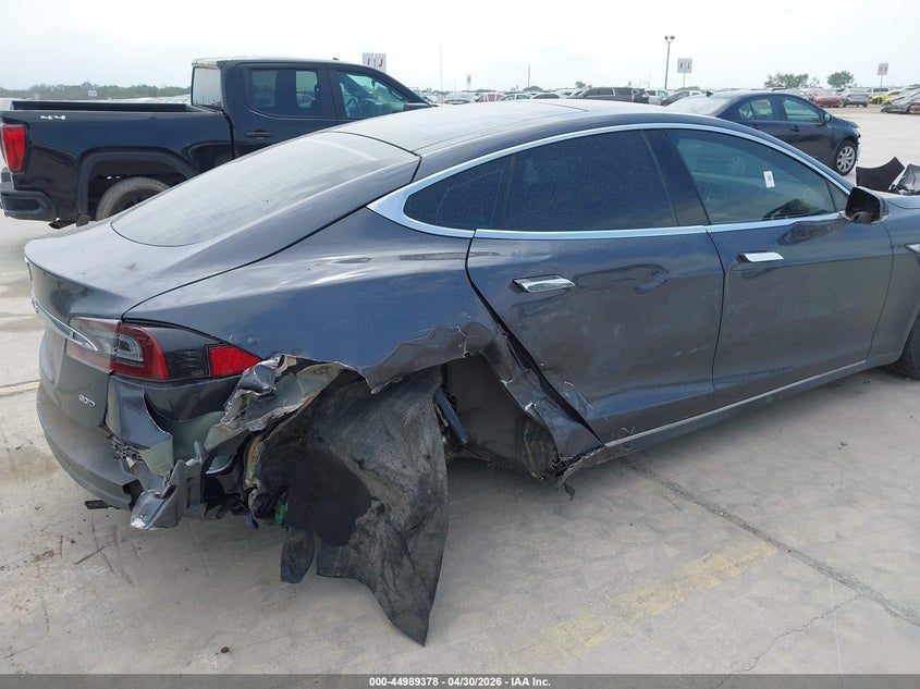 2015 Tesla Model s VIN 5YJSA1E2XFF101949 IAAI salvage auction — LEFT SIDE, Original (Texas), sold $2,750 on 2026-07-27 (photo 6)