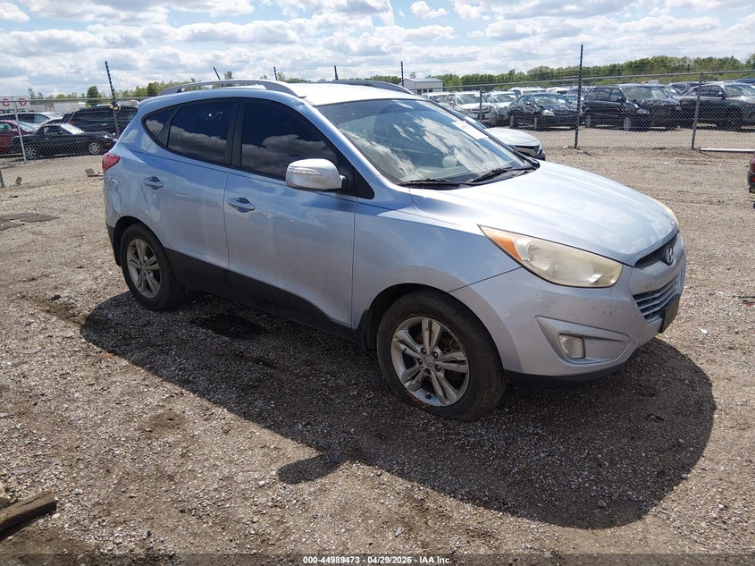 2013 Hyundai Tucson VIN KM8JU3AC3DU693546 IAAI salvage auction — SIDE, Salvage (Illinois), sold $1,100 on 2026-07-09 (photo 1)