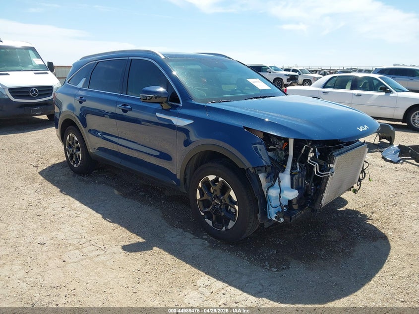 2025 Kia Sorento VIN 5XYRLDJC5SG341874 IAAI salvage auction — LEFT FRONT, Original (Texas), sold $14,125 on 2026-07-29 (photo 1)