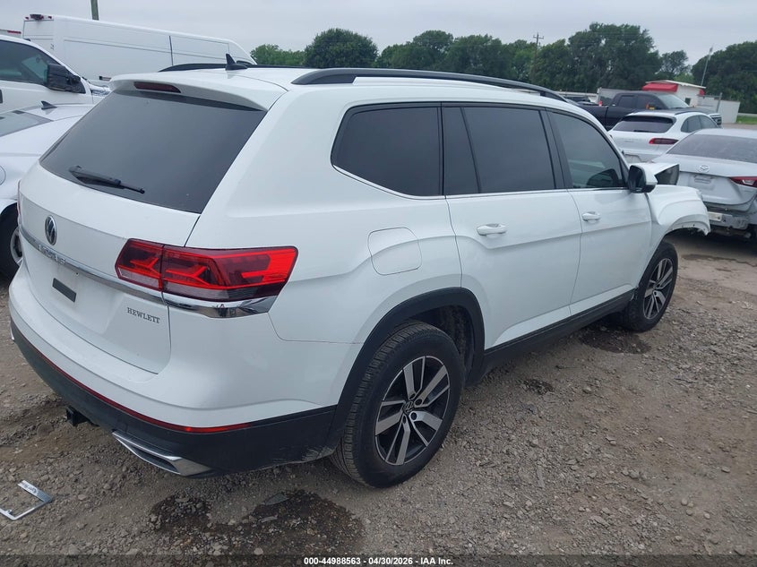 2021 Volkswagen Atlas VIN 1V2DP2CA0MC590135 IAAI salvage auction — RIGHT FRONT, Original (Texas), sold $2,950 on 2026-08-03 (photo 4)