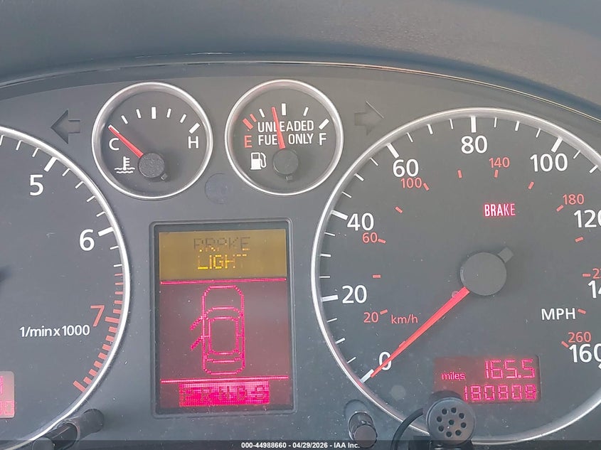 2004 Audi A6 VIN WAUJT64B74N030869 IAAI salvage auction — FRONT & REAR, Salvage (California), sold $225 on 2026-07-16 (photo 7)