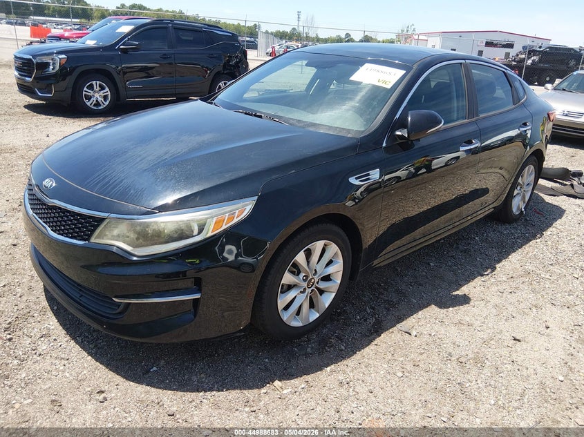 2016 Kia Optima VIN 5XXGT4L3XGG075168 IAAI salvage auction — REAR END, Clear (South Carolina), sold $900 on 2026-07-15 (photo 2)