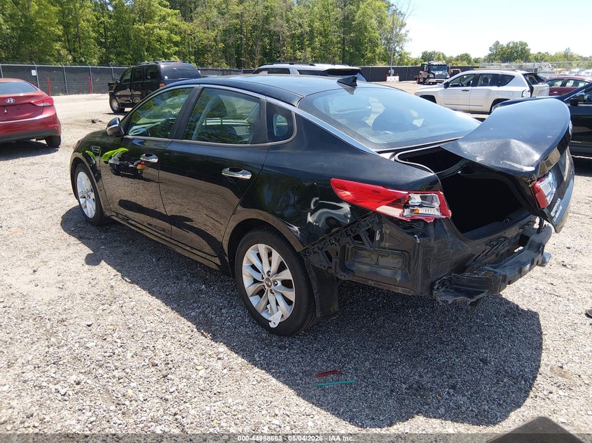 2016 Kia Optima VIN 5XXGT4L3XGG075168 IAAI salvage auction — REAR END, Clear (South Carolina), sold $900 on 2026-07-15 (photo 3)