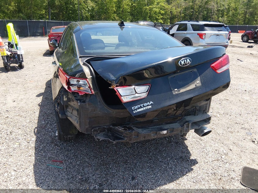 2016 Kia Optima VIN 5XXGT4L3XGG075168 IAAI salvage auction — REAR END, Clear (South Carolina), sold $900 on 2026-07-15 (photo 6)