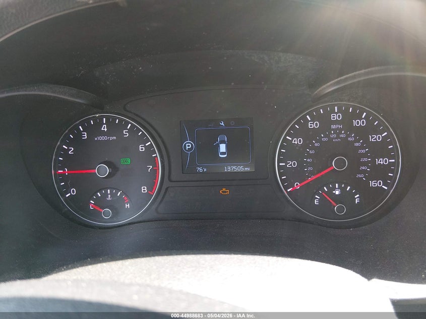 2016 Kia Optima VIN 5XXGT4L3XGG075168 IAAI salvage auction — REAR END, Clear (South Carolina), sold $900 on 2026-07-15 (photo 7)