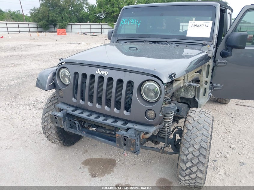 2017 Jeep Wrangler / VIN 1C4BJWDG9HL738454 IAAI salvage auction — FRONT END, Original (Texas), sold $4,400 on 2026-07-09 (photo 6)