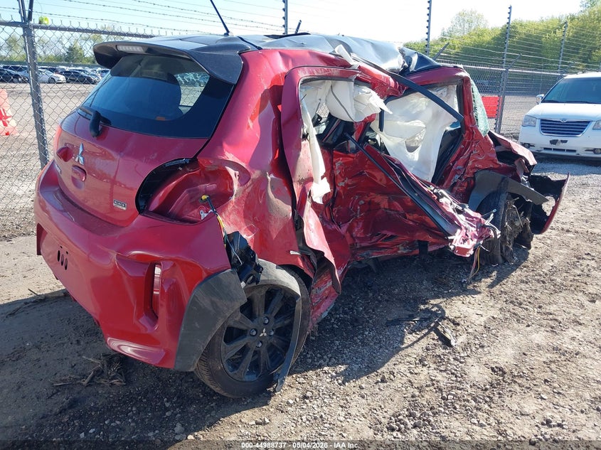 2024 Mitsubishi Mirage VIN ML32AWHJXRH009232 IAAI salvage auction — SIDE, Salvage (Illinois), sold $500 on 2026-07-08 (photo 4)