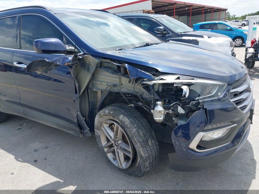 2017 Hyundai Santa fe VIN 5XYZU3LB8HG417351 IAAI salvage auction — RIGHT FRONT, Original (Texas), sold $4,000 on 2026-07-09 (photo 6)