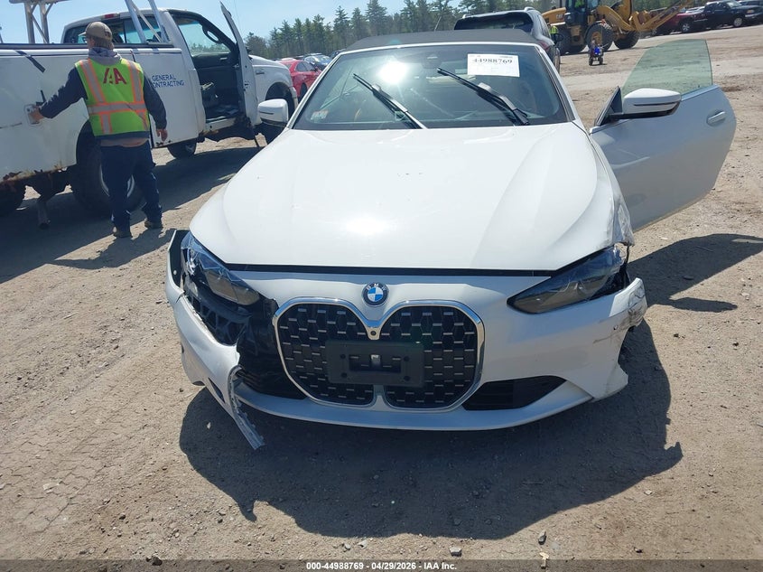 2024 BMW 4er VIN WBA43AT01RCN63853 IAAI salvage auction — FRONT END, Salvage Title, sold $10,900 on 2026-07-10 (photo 6)
