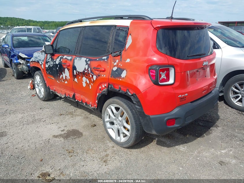 2021 Jeep Renegade VIN ZACNJDBB1MPM57129 IAAI salvage auction — EXTERIOR BURN, Clear (Oklahoma), sold $950 on 2026-07-28 (photo 3)