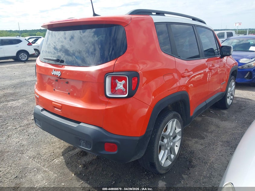 2021 Jeep Renegade VIN ZACNJDBB1MPM57129 IAAI salvage auction — EXTERIOR BURN, Clear (Oklahoma), sold $950 on 2026-07-28 (photo 4)