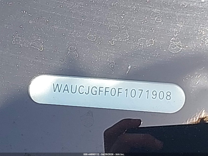 2015 Audi A3 VIN WAUCJGFF0F1071908 IAAI salvage auction — LEFT SIDE, Salvage (Oregon), sold $1,350 on 2026-07-09 (photo 9)