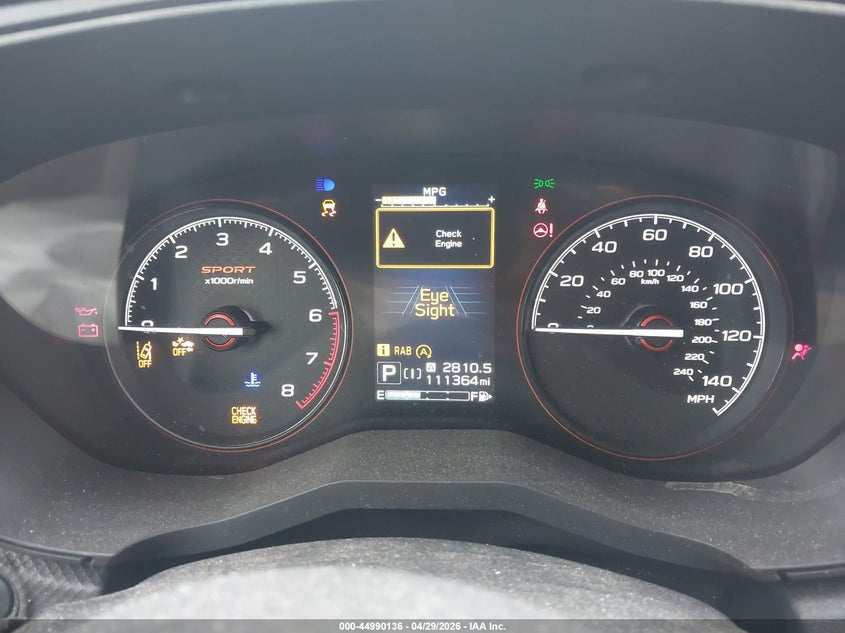 2020 Subaru Forester VIN JF2SKAMC4LH429453 IAAI salvage auction — FRONT END, Salvage Title, sold $2,275 on 2026-07-09 (photo 7)