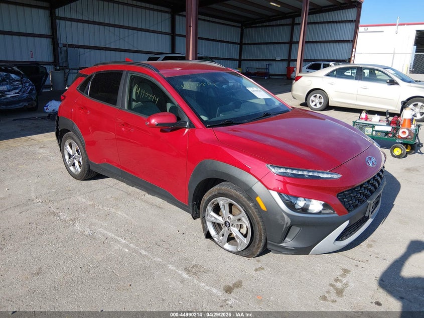 2022 Hyundai Kona VIN KM8K62AB2NU819588 IAAI salvage auction — REAR END, Salvage Title, sold $3,900 on 2026-07-09 (photo 1)