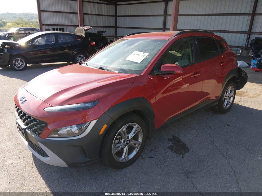2022 Hyundai Kona VIN KM8K62AB2NU819588 IAAI salvage auction — REAR END, Salvage Title, sold $3,900 on 2026-07-09 (photo 2)