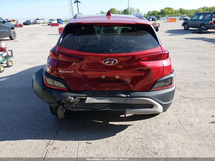 2022 Hyundai Kona VIN KM8K62AB2NU819588 IAAI salvage auction — REAR END, Salvage Title, sold $3,900 on 2026-07-09 (photo 6)
