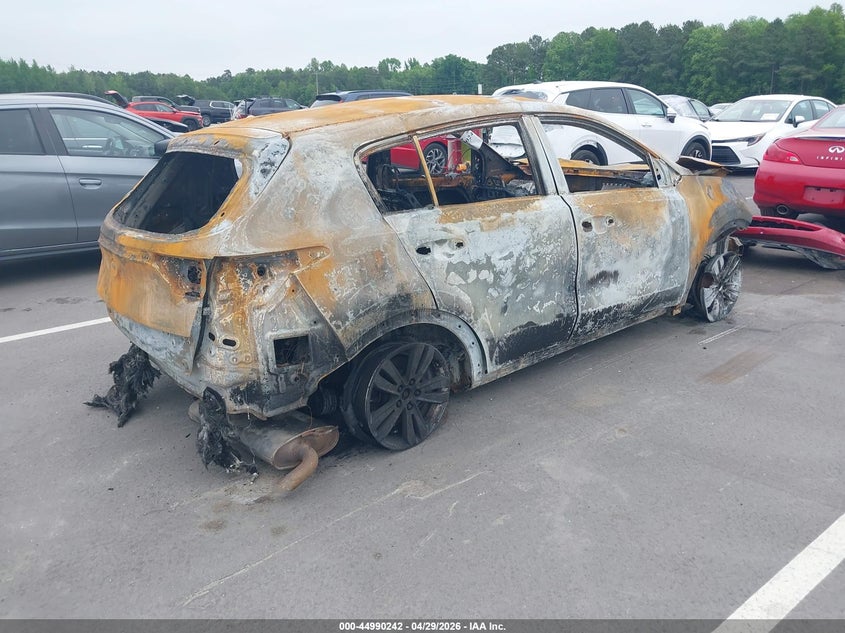 2019 Kia Sportage VIN KNDPMCAC2K7594954 IAAI salvage auction — TOTAL BURN, Junk Receipt (North Carolina), sold $100 on 2026-07-08 (photo 4)