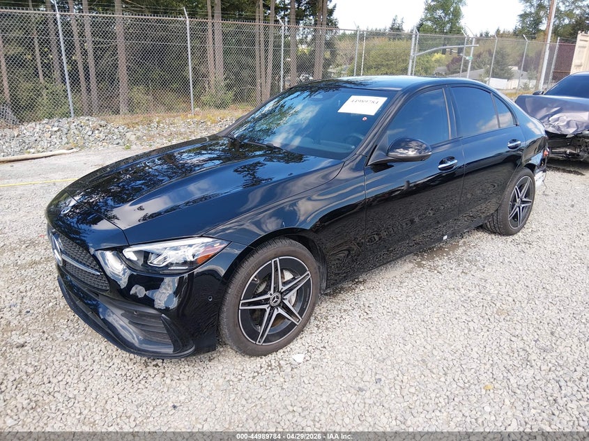 2024 Mercedes-benz C-klasse VIN W1KAF4GB6RR226687 IAAI salvage auction — REAR END, Salvage Title, sold $25,550 on 2026-07-22 (photo 2)