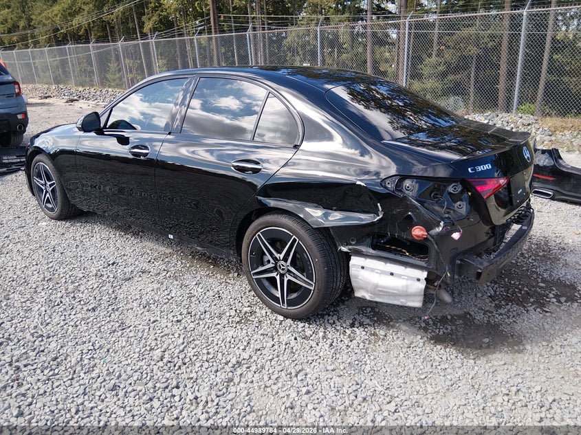 2024 Mercedes-benz C-klasse VIN W1KAF4GB6RR226687 IAAI salvage auction — REAR END, Salvage Title, sold $25,550 on 2026-07-22 (photo 3)