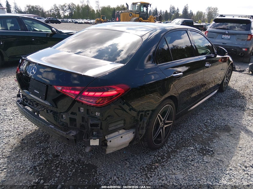 2024 Mercedes-benz C-klasse VIN W1KAF4GB6RR226687 IAAI salvage auction — REAR END, Salvage Title, sold $25,550 on 2026-07-22 (photo 4)