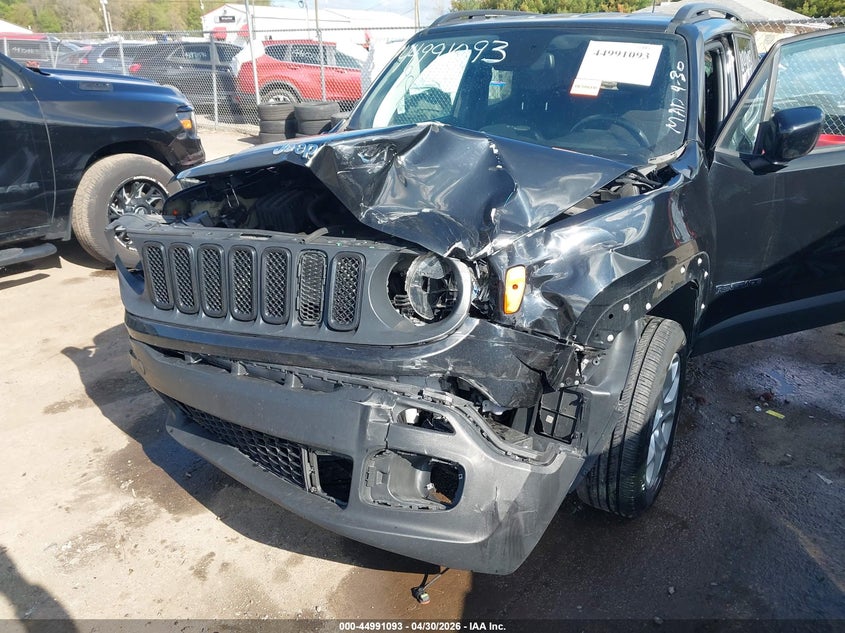 2018 Jeep Renegade VIN ZACCJBBB3JPH55188 IAAI salvage auction — FRONT END, Clear (Indiana), sold $725 on 2026-07-07 (photo 6)