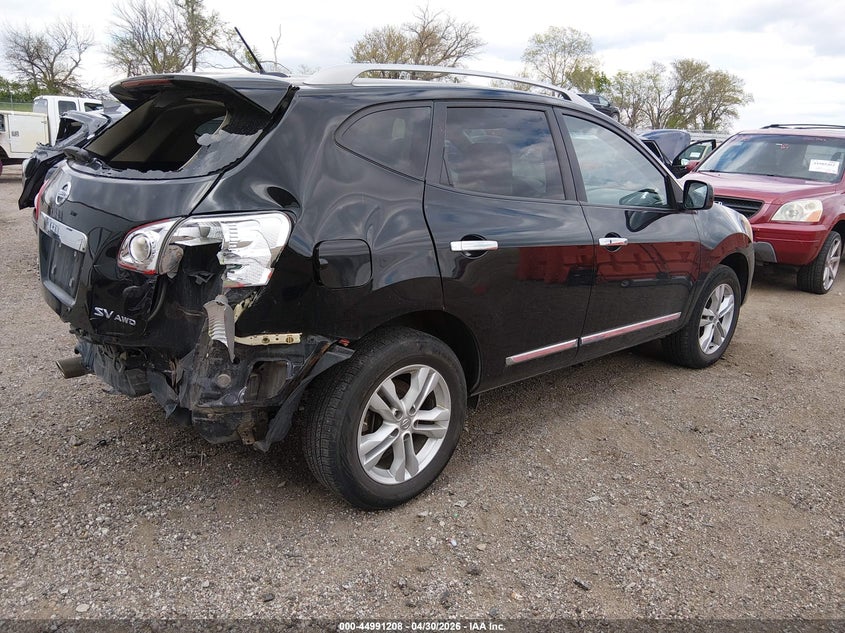 2012 Nissan Rogue VIN JN8AS5MV6CW705652 IAAI salvage auction — REAR END, Salvage (Idaho), sold $500 on 2026-07-16 (photo 4)