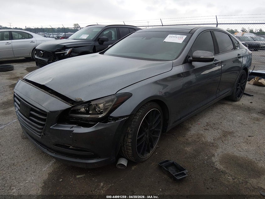 2015 Hyundai Genesis VIN KMHGN4JE4FU053556 IAAI salvage auction — FRONT END, Salvage (Louisiana), sold $1,950 on 2026-07-07 (photo 2)