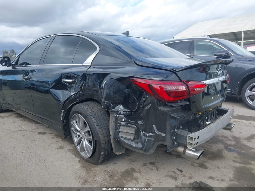 2021 Infiniti Q50 VIN JN1EV7AP6MM704748 IAAI salvage auction — REAR END, Salvage (California), sold $7,225 on 2026-07-08 (photo 6)