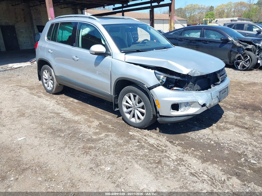 2017 Volkswagen Tiguan VIN WVGSV7AX9HK007930 IAAI salvage auction — FRONT END, Mv-907A (New York), sold $1,250 on 2026-07-07 (photo 1)