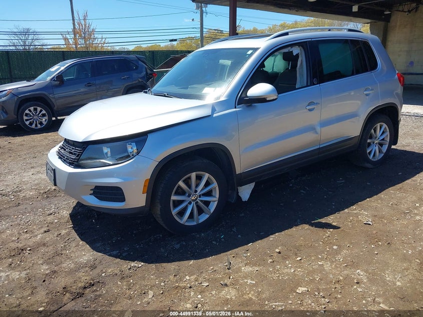 2017 Volkswagen Tiguan VIN WVGSV7AX9HK007930 IAAI salvage auction — FRONT END, Mv-907A (New York), sold $1,250 on 2026-07-07 (photo 2)