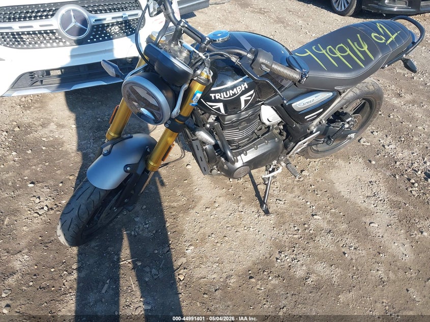 2024 Triumph motorcycle Speed VIN SMTT127Y6RNA10750 IAAI salvage auction — FRONT END, Mv-907A (New York), sold $100 on 2026-07-28 (photo 2)