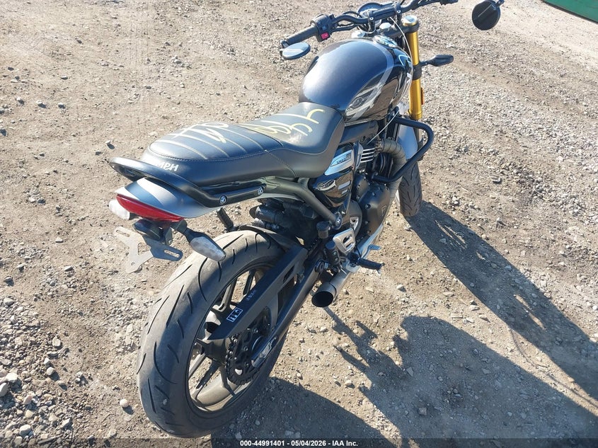 2024 Triumph motorcycle Speed VIN SMTT127Y6RNA10750 IAAI salvage auction — FRONT END, Mv-907A (New York), sold $100 on 2026-07-28 (photo 4)