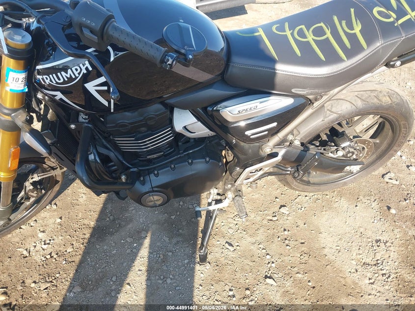 2024 Triumph motorcycle Speed VIN SMTT127Y6RNA10750 IAAI salvage auction — FRONT END, Mv-907A (New York), sold $100 on 2026-07-28 (photo 9)