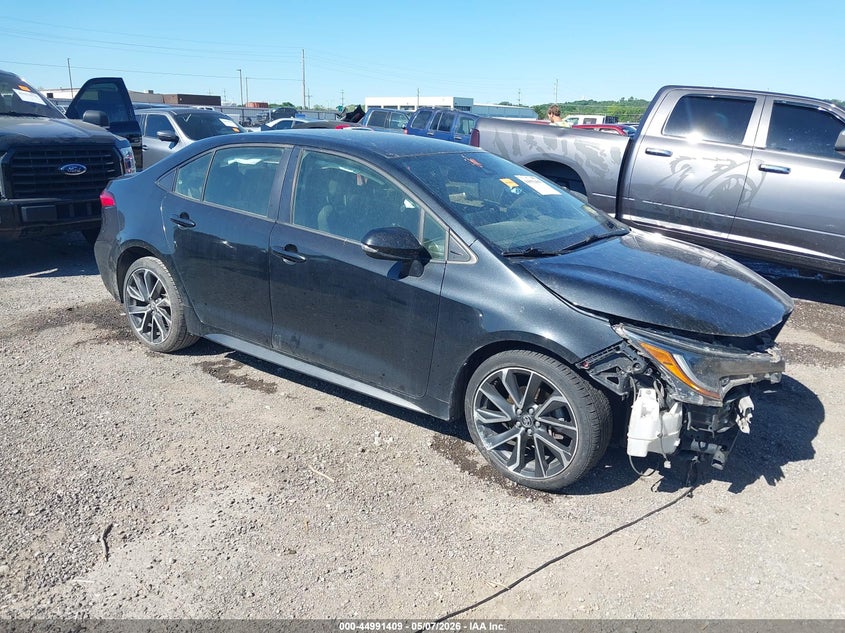 2022 Toyota Corolla VIN JTDS4MCE4NJ096146 IAAI salvage auction — FRONT END, Clear (Oklahoma), sold $2,550 on 2026-08-01 (photo 1)