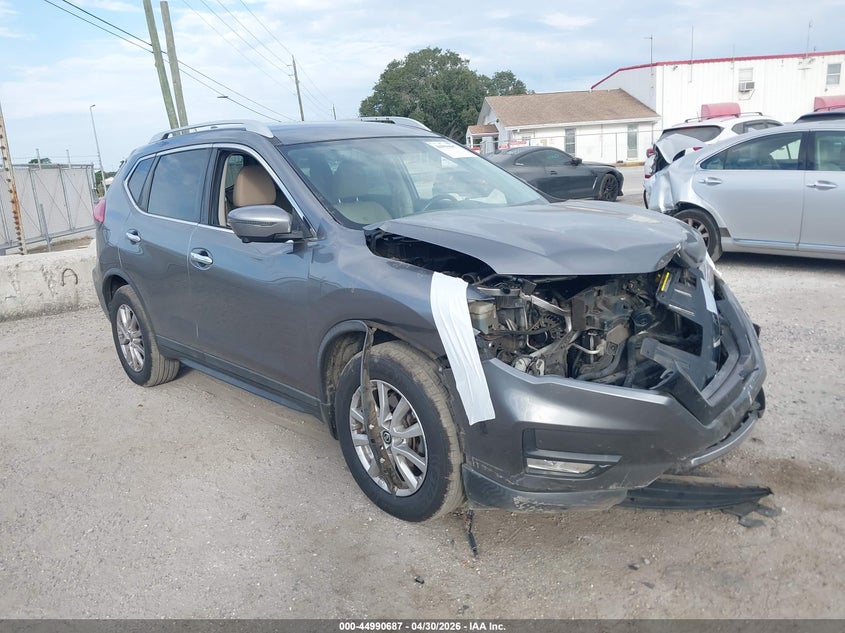 2017 Nissan Rogue VIN KNMAT2MT1HP528807 IAAI salvage auction — FRONT END, Rebuildable (Florida), sold $1,975 on 2026-07-14 (photo 1)