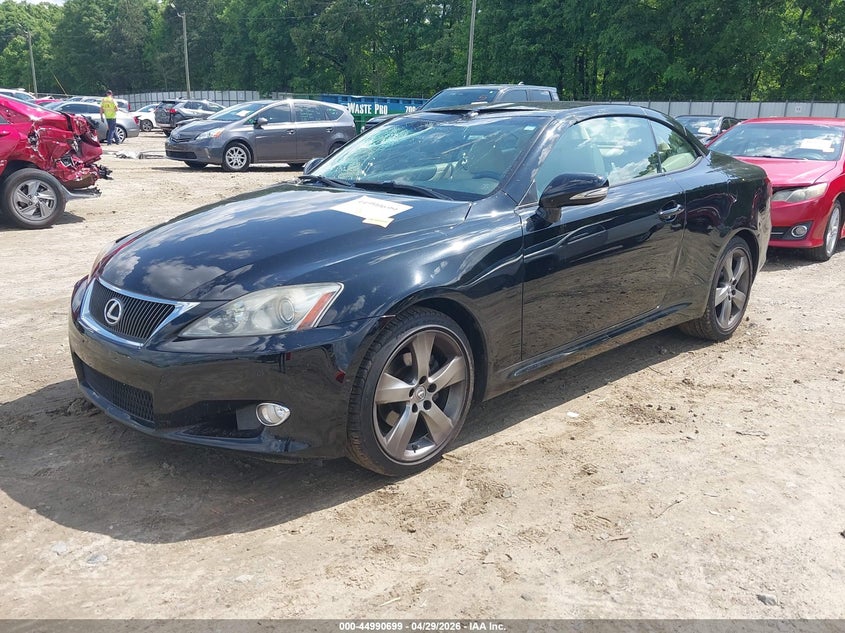 2010 Lexus Is 250c VIN JTHFF2C28A2506343 IAAI salvage auction — FRONT END, Salvage (Georgia), sold $1,150 on 2026-07-09 (photo 2)